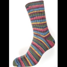 ponožky vel.38-39 - 726 červenozelenomodrá
