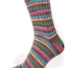 ponožky vel.36-37 - 726 červenozelenomodrá
