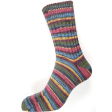 ponožky vel.36-37 - 726 červenozelenomodrá